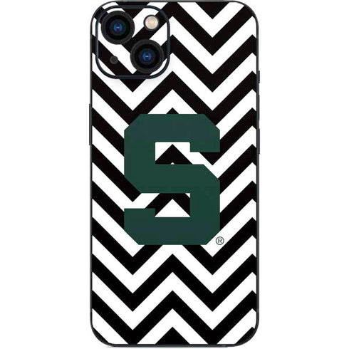 Michigan State University Spartans S Chevron iPhone 14 Plus Skin
