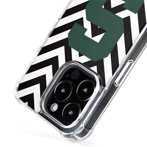 Michigan State University Spartans S Chevron iPhone 15 Pro MagSafe Case
