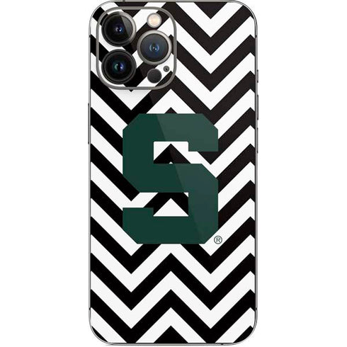 Michigan State University Spartans S Chevron iPhone 14 Pro Max Skin