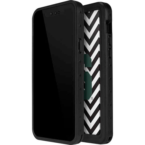 Michigan State University Spartans S Chevron iPhone 15 Waterproof Case