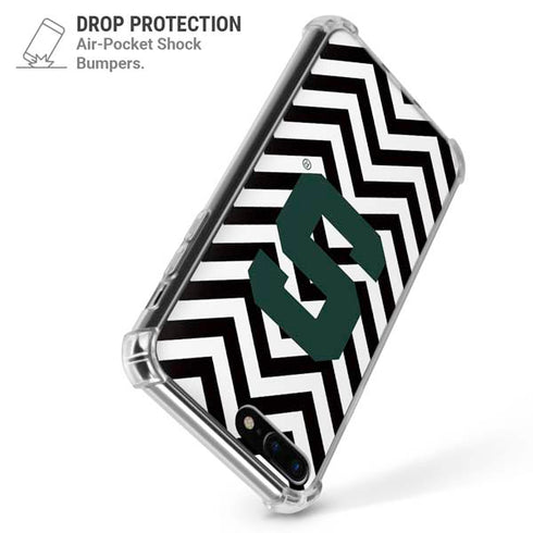 Michigan State University Spartans S Chevron iPhone 7/8 Plus Clear Case