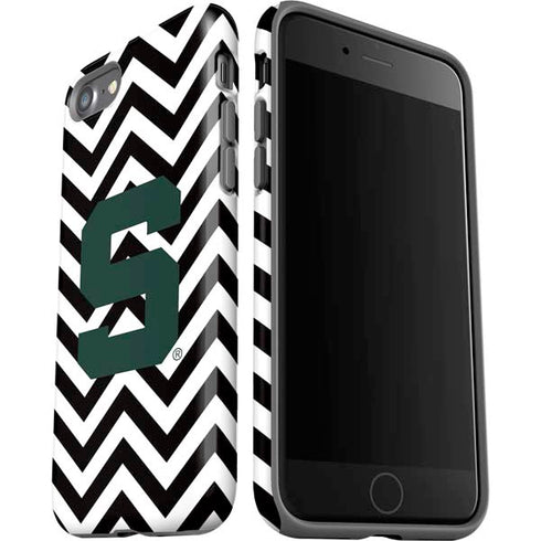 Michigan State University Spartans S Chevron iPhone SE (2nd & 3rd Gen) Pro Case