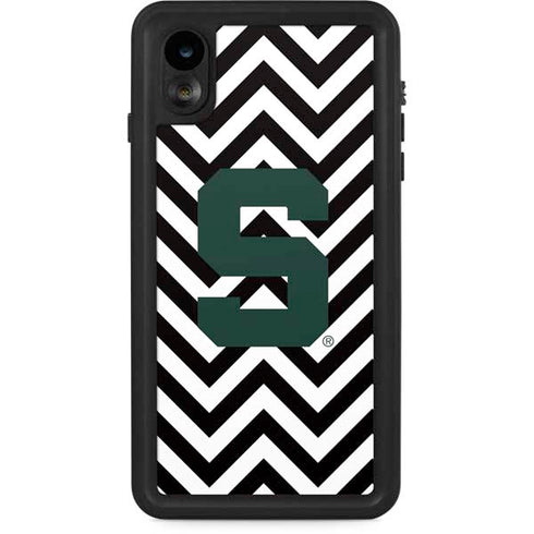 Michigan State University Spartans S Chevron iPhone XR Waterproof Case