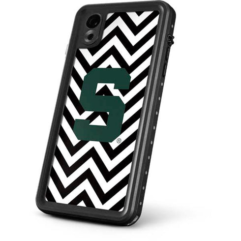 Michigan State University Spartans S Chevron iPhone XR Waterproof Case