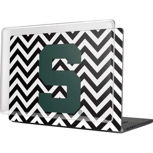 Michigan State University Spartans S Chevron MacBook Pro 16in (2021-25) Case plus Skin