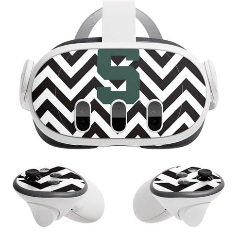 Michigan State University Spartans S Chevron Meta Quest 3 Skin