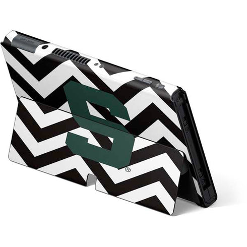 Michigan State University Spartans S Chevron Nintendo Switch OLED (2021) Skin