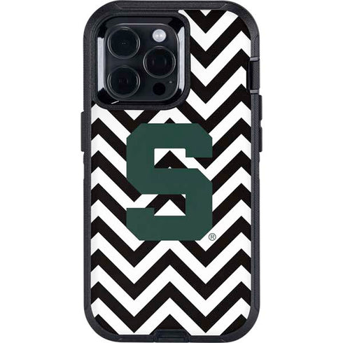 Michigan State University Spartans S Chevron Otterbox Defender iPhone Skin