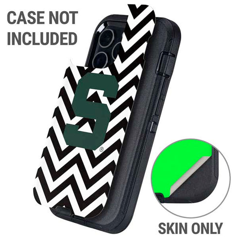 Michigan State University Spartans S Chevron Otterbox Defender iPhone Skin