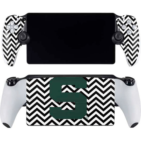 Michigan State University Spartans S Chevron PlayStation Portal Remote Player Skin