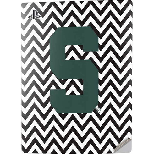 Michigan State University Spartans S Chevron PS5 Digital Edition Console Skin