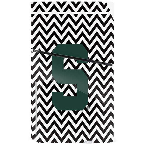 Michigan State University Spartans S Chevron PS5 Slim Disk Bundle Skin