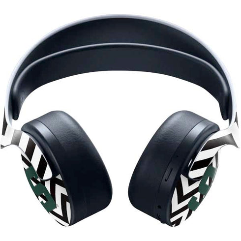 Michigan State University Spartans S Chevron PULSE 3D Wireless Headset for PS5 Skin