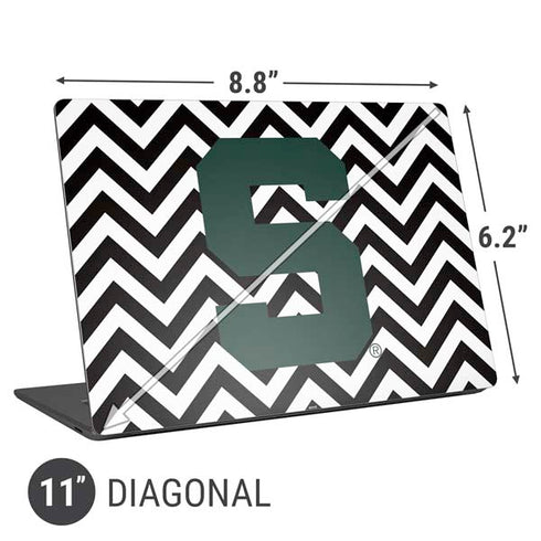 Michigan State University Spartans S Chevron Universal Laptop 11in (8.8 x 6.2in) Skin