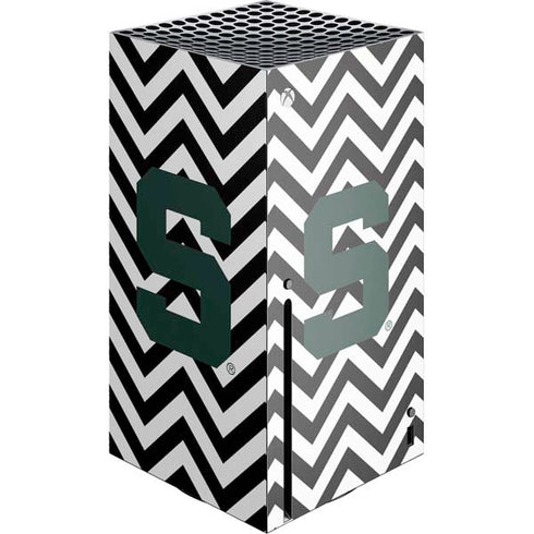 Michigan State University Spartans S Chevron Xbox Series X Console Skin
