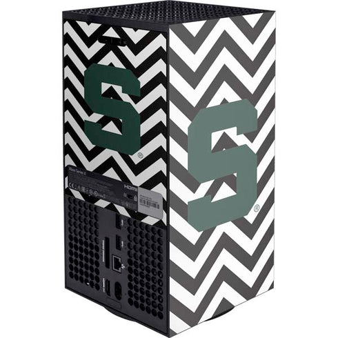 Michigan State University Spartans S Chevron Xbox Series X Console Skin