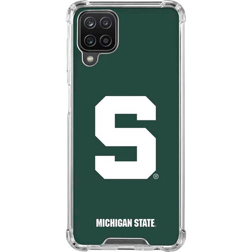 Michigan State University Spartans S Galaxy A12 Clear Case