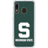 Michigan State University Spartans S Galaxy A20 Clear Case
