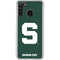 Michigan State University Spartans S Galaxy A21 Clear Case