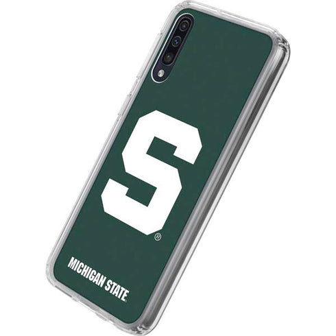 Michigan State University Spartans S Galaxy A50 Clear Case
