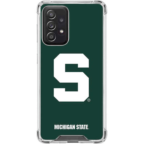 Michigan State University Spartans S Galaxy A52 5G Clear Case