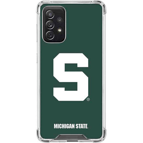 Michigan State University Spartans S Galaxy A72 5G Clear Case