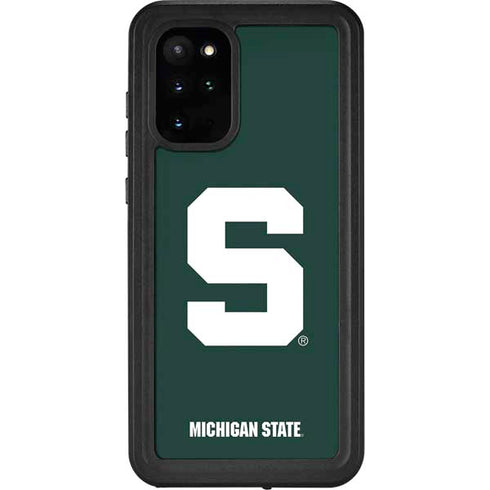 Michigan State University Spartans S Galaxy S20 Plus Waterproof Case