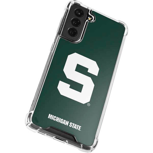 Michigan State University Spartans S Galaxy S22 Plus Clear Case