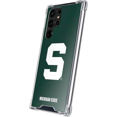 Michigan State University Spartans S Galaxy S22 Ultra Clear Case