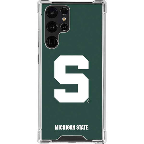 Michigan State University Spartans S Galaxy S22 Ultra Clear Case