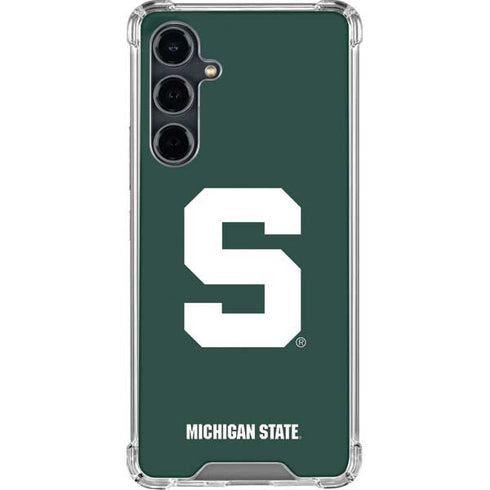 Michigan State University Spartans S Galaxy S23 FE Clear Case