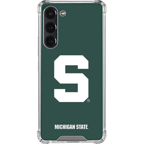 Michigan State University Spartans S Galaxy S23 Plus Clear Case
