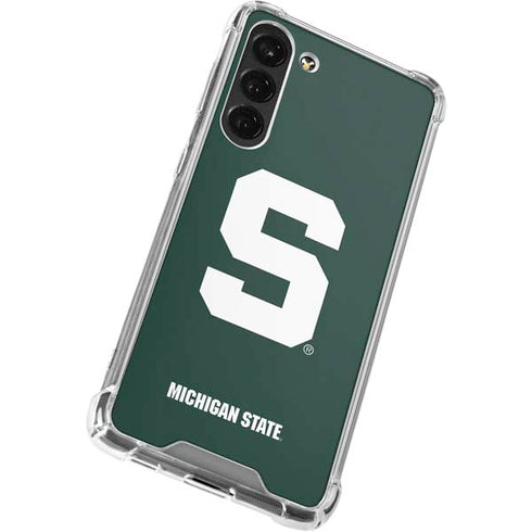 Michigan State University Spartans S Galaxy S23 Plus Clear Case