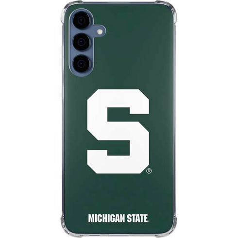 Michigan State University Spartans S Galaxy S24 Clear Case