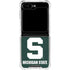 Michigan State University Spartans S Galaxy Z Flip5 5G Clear Case