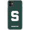 Michigan State University Spartans S iPhone 11 Clear Case