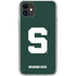 Michigan State University Spartans S iPhone 11 Clear Case
