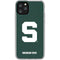 Michigan State University Spartans S iPhone 11 Pro Clear Case