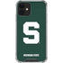 Michigan State University Spartans S iPhone 12 Clear Case