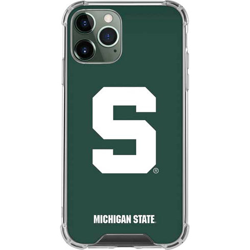 Michigan State University Spartans S iPhone 12 Pro Clear Case