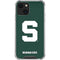 Michigan State University Spartans S iPhone 13 Clear Case