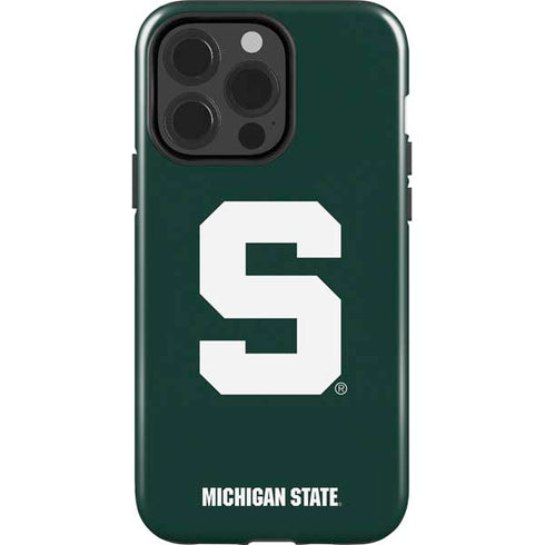Michigan State University Spartans S iPhone 13 Pro Impact Case
