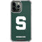 Michigan State University Spartans S iPhone 13 Pro Max Clear Case