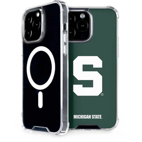 Michigan State University Spartans S iPhone 13 Pro Max MagSafe Case