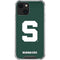 Michigan State University Spartans S iPhone 14 Clear Case
