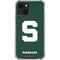 Michigan State University Spartans S iPhone 14 Plus Clear Case