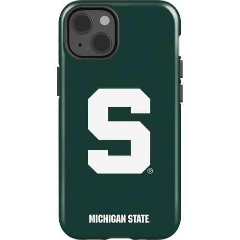 Michigan State University Spartans S iPhone 15 Impact Case
