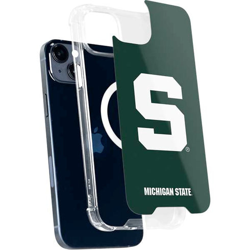Michigan State University Spartans S iPhone 15 Plus MagSafe Case