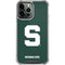 Michigan State University Spartans S iPhone 14 Pro Max Clear Case