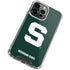 Michigan State University Spartans S iPhone 15 Pro Max Clear Case